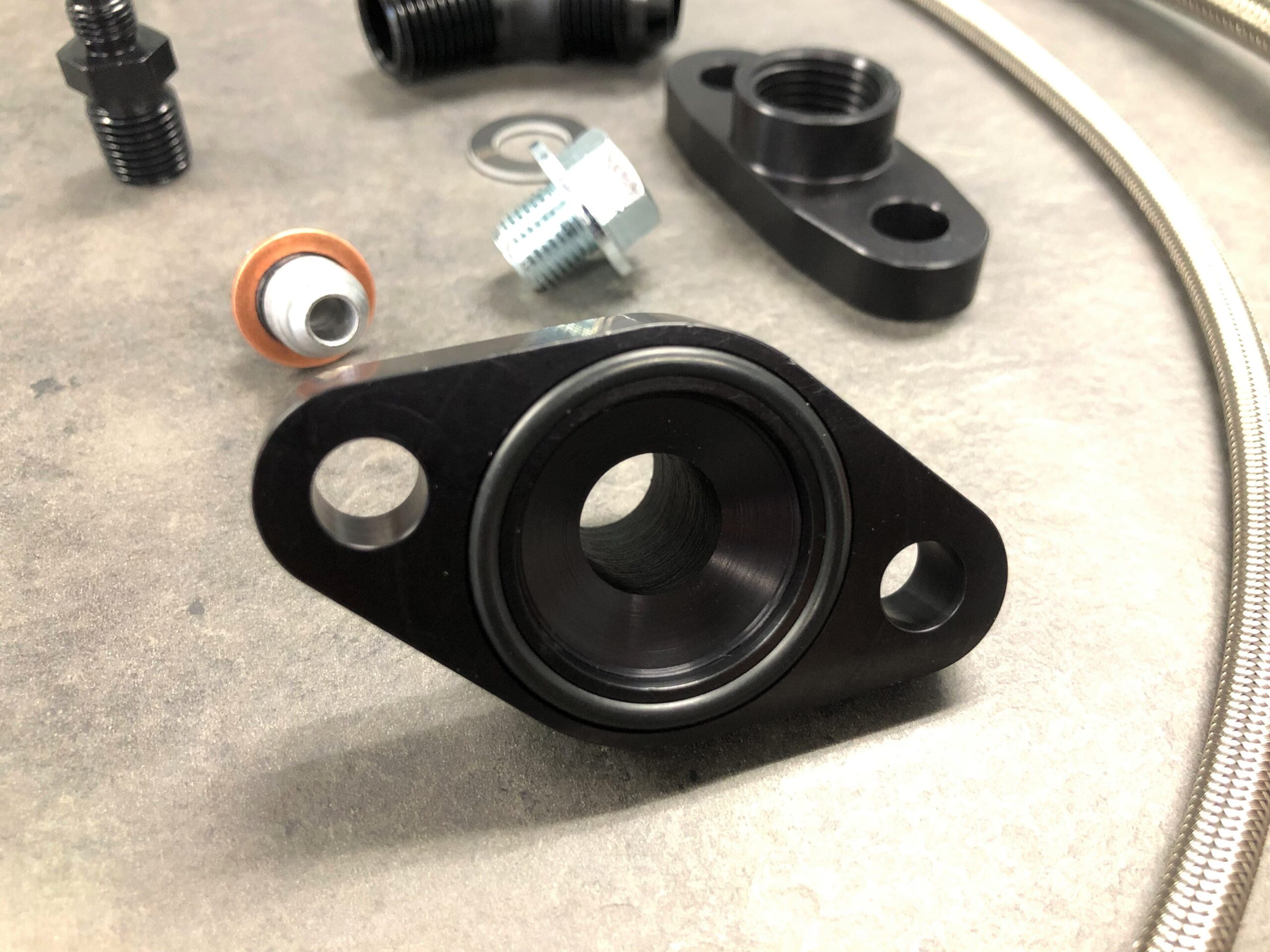 Turbo Oil/Water Line Kit – Toyota 1JZ-GTE 2JZ-GTE – Garrett GT3076R GT3582R – Gryphon